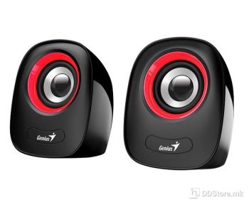 SPEAKERS 2.0 GENIUS SP-Q160 USB Red (6W)