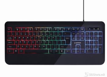 Keyboard Gembird KB-UML-03 Multimedia RGB Backlight USB Black