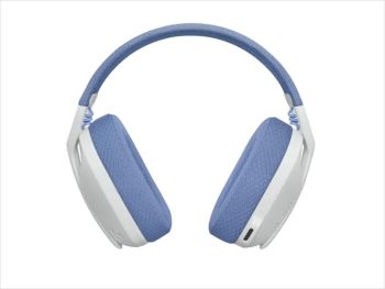 LOGITECH Gaming-Headset G435 Wireless LIGHTSPEED/ Bluetooth w/microphone 981-001074, Off White and Lilac