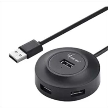 Diewu USB HUB 2.0 4PORT, TXD105-1 Black w/1m cable