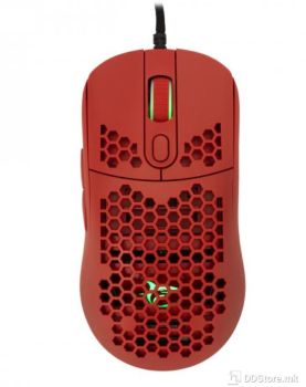 Mouse White Shark Gaming Galahad 6400dpi Red
