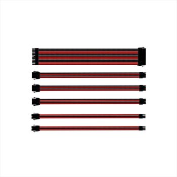 COOLER MASTER ATX 24-pin, CPU 4+4-pin, PCI-E 8-pin x2, PCI-E 6+2-pin x2, 30cm w/cable clips RED/BLACK, CMA-SEST16RDBK1-GL