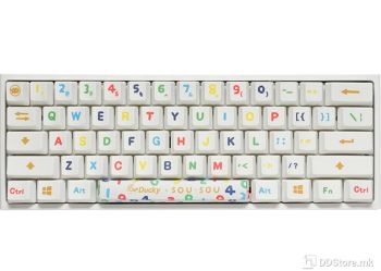 DUCKY x SOU. SOU ONE 2 MINI  RGB 60% PBT Double-shot keycaps Cherry MX Brown, White, DKON2061ST-BUSPHWWTS2