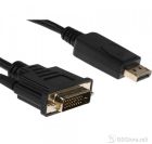Power Box Displayport to DVI Male to Male PVC cable 1.8m, black