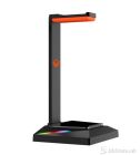Meetion U003 Headset Stand with HUB, Colorful backlight, USB2.0 HUB × 2, USB cable