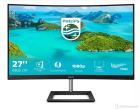 MONITOR PHILIPS LED 27'' 272E1CA, FHD 1920x1080@75Hz, Curved 1500R Design, 4ms, 3000:1, HDMI, DP, speakers 2x3W, Black