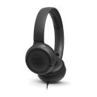 JBL T500 Wired On-ear headphones Black, with mic on cable, 3.5mm конектор