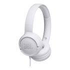 JBL T500 Wired On-ear headphones White, with mic on cable, 3.5mm конектор