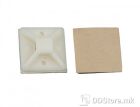 Fixing plate for Cables ,  bag of 20pcs , self-adhesive 30x30mm